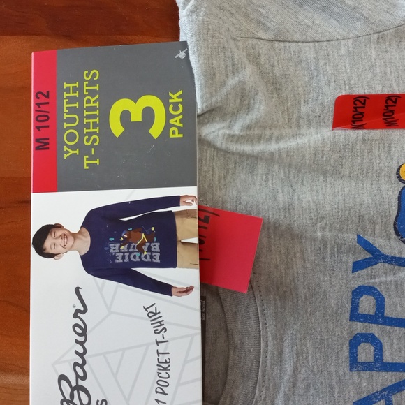 Eddie Bauer 3 Pack Long Sleeve Shirts M 10/12 - Picture 2 of 6